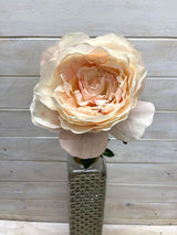 Artificial Flower Stem - Large Peony (Champagne)