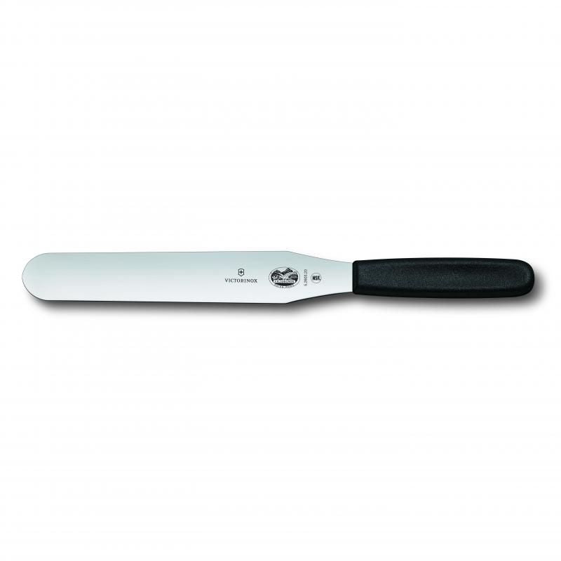 Victorinox 25cm flexible nylon spatula with ergonomic handle for precise baking and cooking tasks, ideal for frosting and mixing.