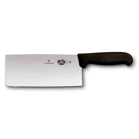 Victorinox Fibrox Chinese Chefs Knife (18cm) with lightweight design, sharp edge, and ergonomic handle for versatile chopping and slicing.