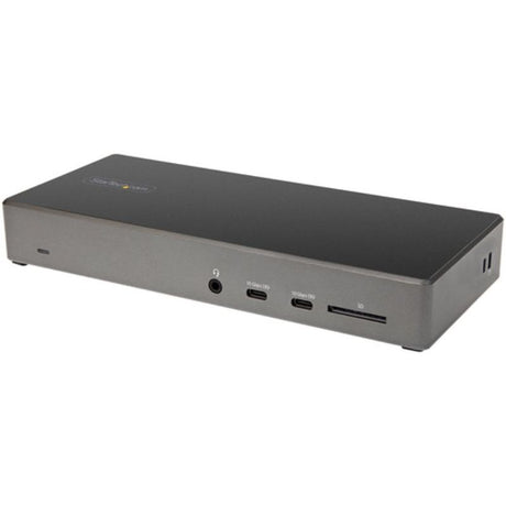 StarTech.com USB-C dock with triple 4K monitor support, 100W Power Delivery, and multiple USB ports for enhanced productivity.