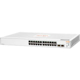 Aruba Instant On 1830 24-port Gigabit Ethernet switch, offering fast connectivity and Layer 2 management for small businesses.