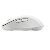 Logitech Signature M650 wireless mouse in off-white with customizable buttons, SmartWheel, and silent clicks for comfort and productivity.