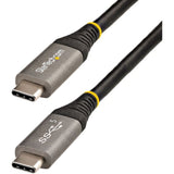 StarTech.com 2m USB-C cable for fast data transfer and charging, supporting 8K video and 100W power delivery.