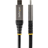 StarTech.com 2m USB-C cable for fast data transfer and charging up to 100W, supports 8K video and Thunderbolt 3 compatibility.