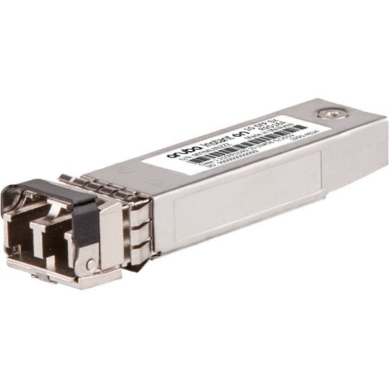 Aruba Instant On 1G SFP LC SX transceiver for 500m data networking, ideal for gigabit Ethernet connectivity.