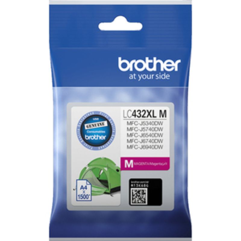 Brother LC432XLM Original Ink Cartridge - Single Pack - Magenta - Inkjet - High