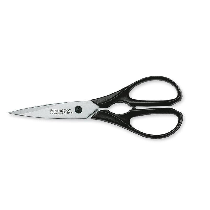 Super Scissors Kitchen Shears by Victorinox, 20cm, with micro-serrated stainless steel blades and unbreakable synthetic handles.