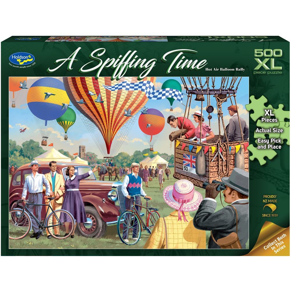 Holdson Puzzle - A Spiffing Time, 500XL pc (Hot Air Balloon Rally)