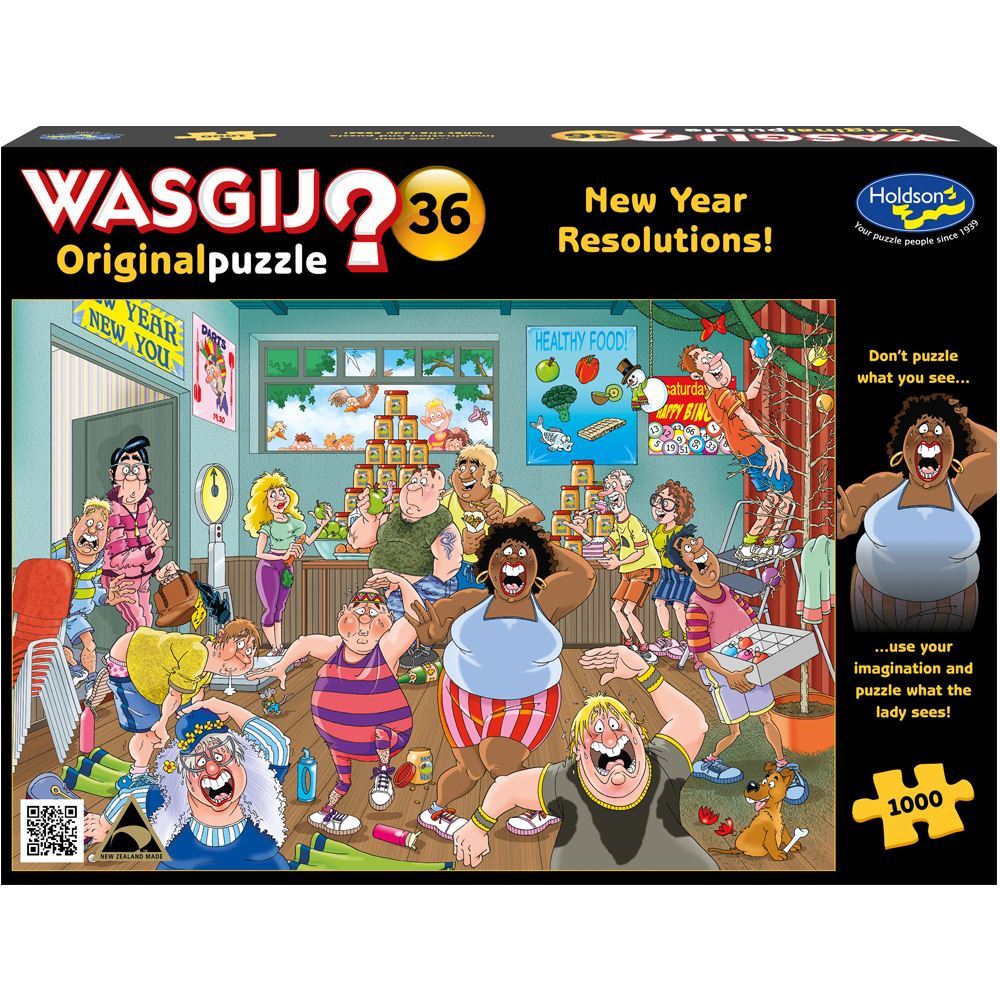 Holdson Puzzle - Wasgij Original 36, 1000pc (New Year Resolutions!)