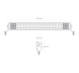 BIG RED - 12/24V 22IN 6000L DOUBLE ROW LED LIGHT BAR