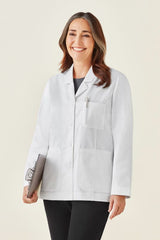 Womens Hope Cropped Lab Coat - White (XS)