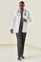 Mens Hope Cropped Lab Coat - White (Medium)
