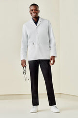 Mens Hope Cropped Lab Coat - White (Small)