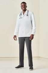 Mens Hope Cropped Lab Coat - White (Medium)
