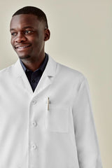 Mens Hope Cropped Lab Coat - White (Medium)