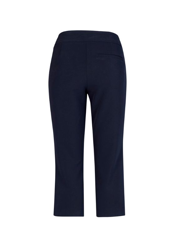 Womens Jane 3/4 Length Stretch Pant - Navy (Size 22)