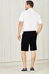 Mens Comfort Waist Cargo Short - Black (Size 77)