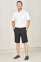 Mens Comfort Waist Cargo Short - Charcoal (Size 77)