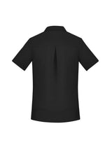 Womens Florence Plain S/S Shirt - Black (Size 18)