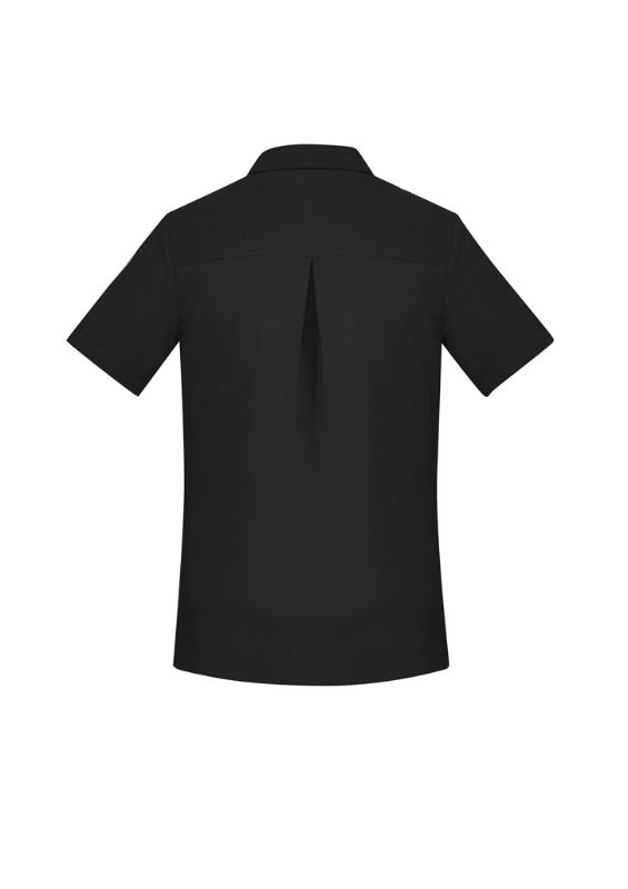 Womens Florence Plain S/S Shirt - Black (Size 16)