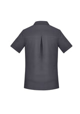 Womens Florence Plain S/S Shirt - Charcoal (Size 6)