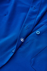 Womens Florence Plain S/S Shirt - Electric Blue (Size 4)