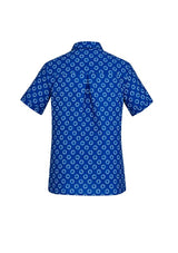 Womens Florence Daisy Print S/S Shirt - Electric Blue (Size 12)