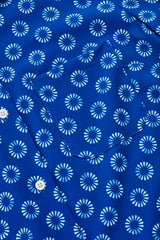 Womens Florence Daisy Print S/S Shirt - Electric Blue (Size 22)