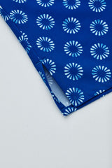 Womens Florence Daisy Print S/S Shirt - Electric Blue (Size 18)