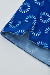 Womens Florence Daisy Print S/S Shirt - Electric Blue (Size 26)