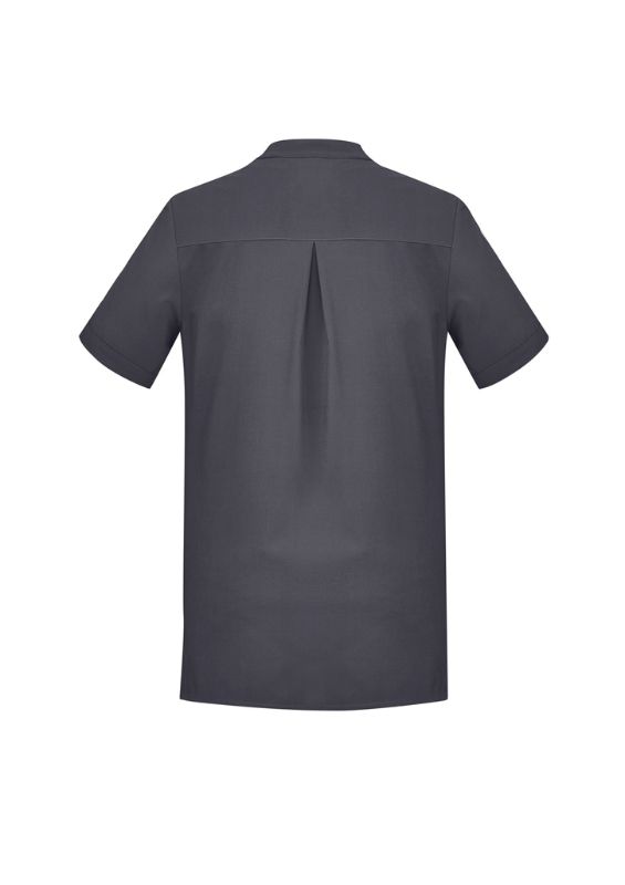 Womens Florence Plain S/S Tunic - Charcoal (Size 24)