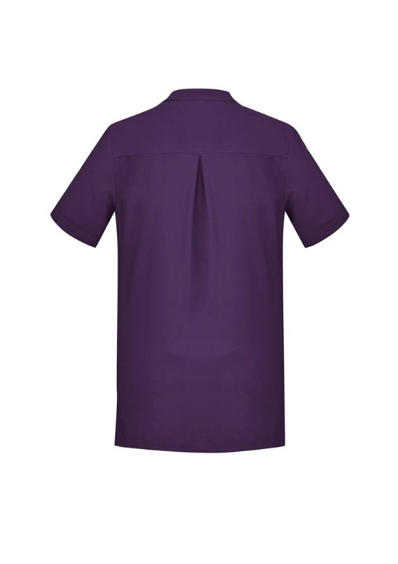 Womens Florence Plain S/S Tunic - Purple (Size 24)