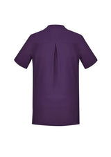 Womens Florence Plain S/S Tunic - Purple (Size 24)
