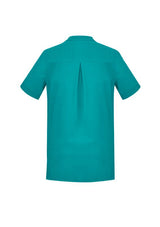 Womens Florence Plain S/S Tunic - Teal (Size 24)