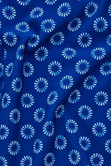 Womens Florence Daisy Print S/S Tunic - Electric Blue (Size 16)