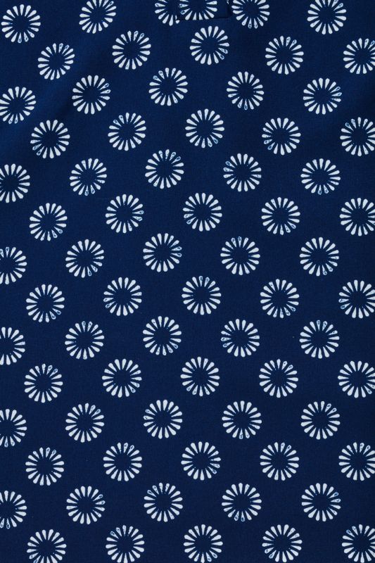 Womens Florence Daisy Print S/S Tunic - Navy (Size 6)