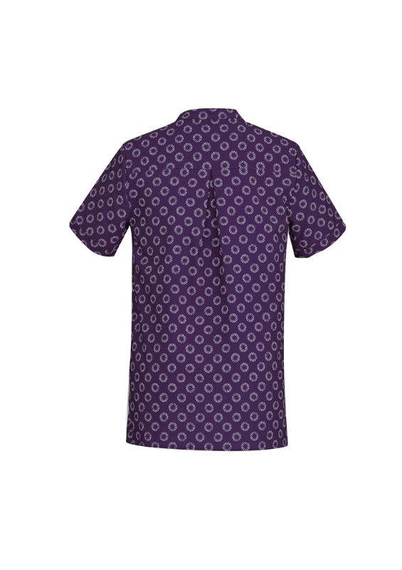 Womens Florence Daisy Print S/S Tunic - Purple (Size 16)