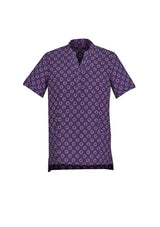 Womens Florence Daisy Print S/S Tunic - Purple (Size 26)