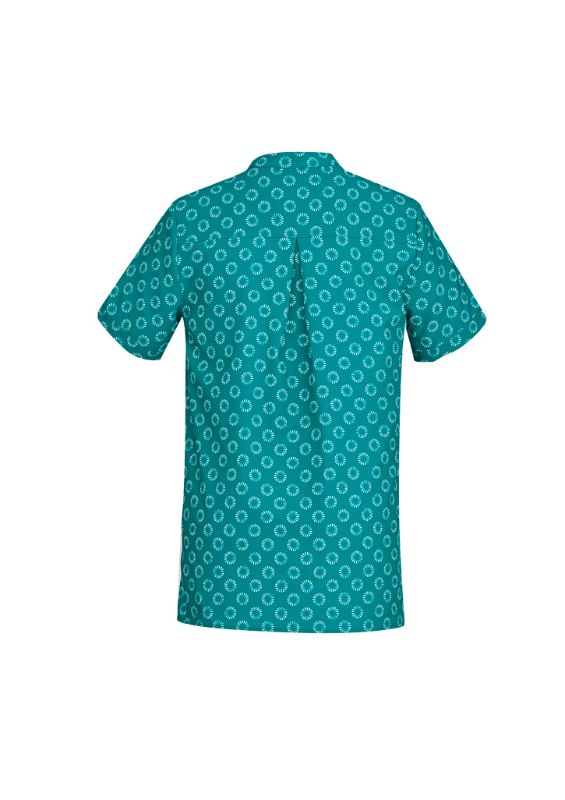 Womens Florence Daisy Print S/S Tunic - Teal (Size 30)