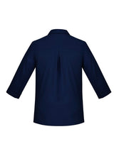 Womens Florence Plain 3/4 Sleeve Shirt - Navy (Size 22)