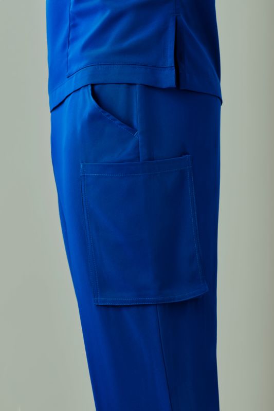 Mens Avery Straight Leg Scrub Pant - Electric Blue (Small)