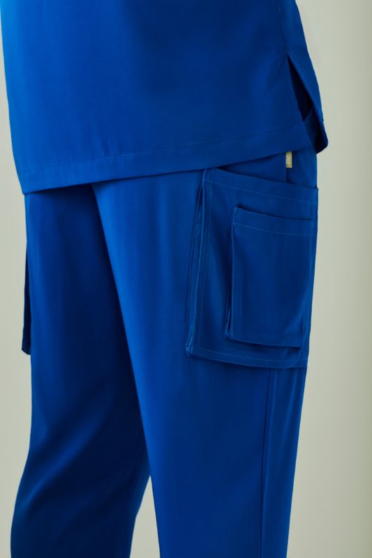 Mens Avery Straight Leg Scrub Pant - Electric Blue (2XL)