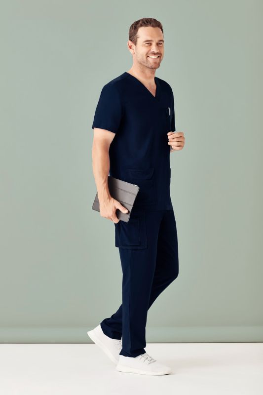 Mens Avery Straight Leg Scrub Pant - Midnight Navy (4XL)