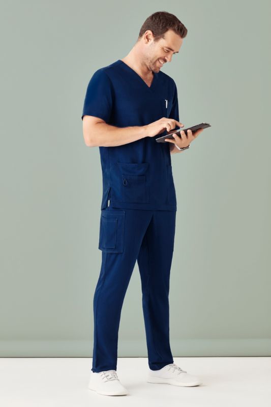 Mens Avery Straight Leg Scrub Pant - Navy (2XL)