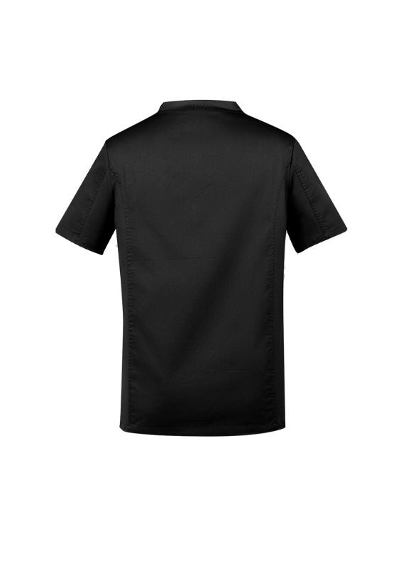 Mens Riley V-Neck Scrub Top - Black (XS)