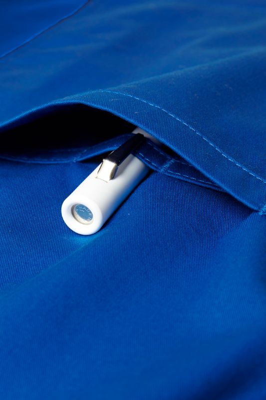 Mens Riley V-Neck Scrub Top - Electric Blue (Size XL)  - Electric Blue - XL