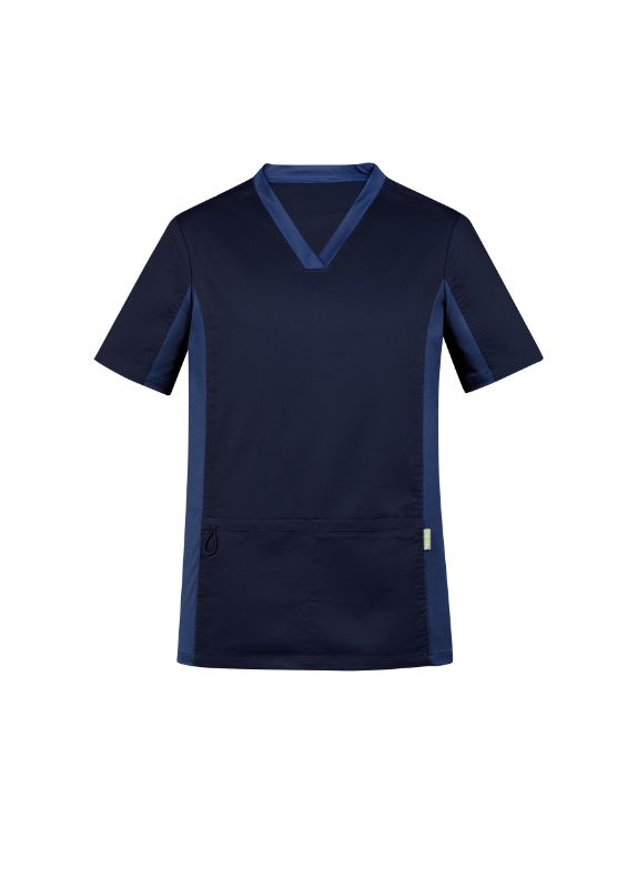 Mens Riley V-Neck Scrub Top - Midnight Navy (5XL)