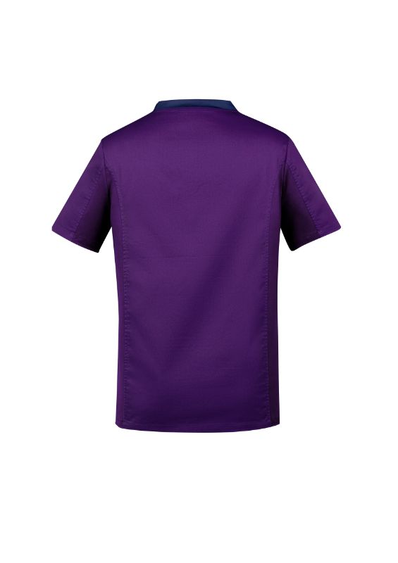Mens Riley V-Neck Scrub Top - Purple (2XL)