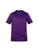 Mens Riley V-Neck Scrub Top - Purple (5XL)