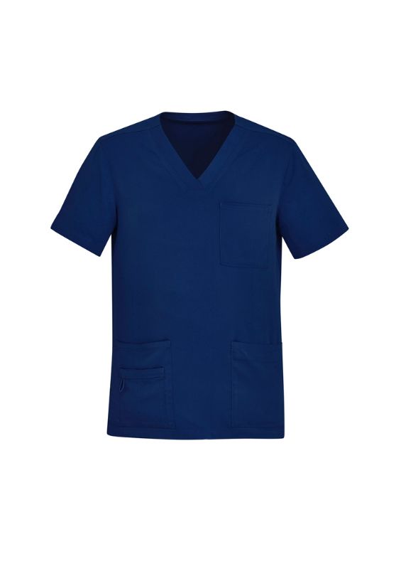 Mens Avery V-Neck Scrub Top - Navy (Small)
